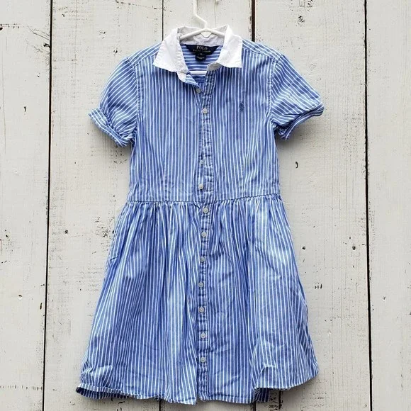 slim fit dress slacks Ralph Lauren Polo Triella Fit and Flare Striped Dress Size US 6 UK 10 –  Afashionistastore main image 0